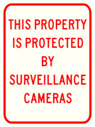 Street Sign USA's This Property Is Protected By Surveillance Cameras Sign